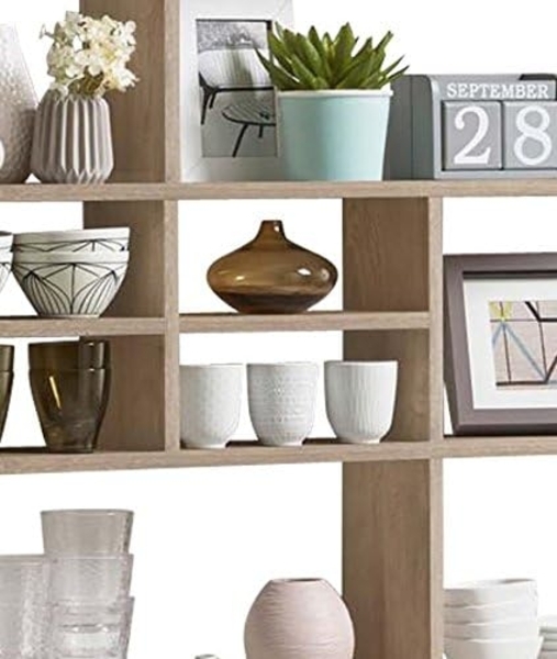 MIKA NEU Eiche Sägerau Dekor Hängeregal Wandregal Wandboard Regal Bücherregal Stauraumregal FMD Bild 7