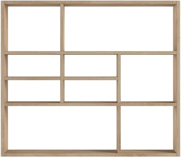 MIKA NEU Eiche Sägerau Dekor Hängeregal Wandregal Wandboard Regal Bücherregal Stauraumregal FMD Bild 5