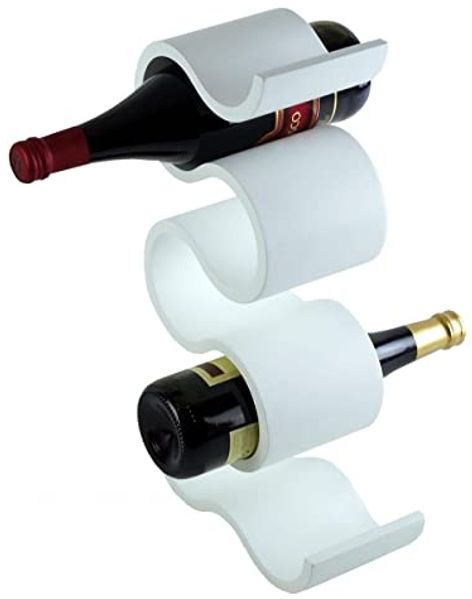 Weinregal "Curve", hoch, weiß