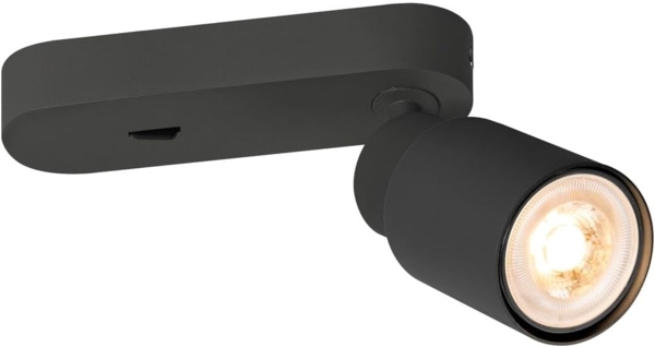 SLV PURI 2.0 Tube, Wand- und Deckenaufbauleuchte, Schalter, rechteckig, 1x max. 6W GU10, schwarz - Wand- und Deckenleuchten Bild 4