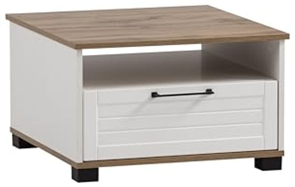 Schildmeyer Couchtisch Jelda, Breite 60 cm, Schubladenfront in Landhausoptik