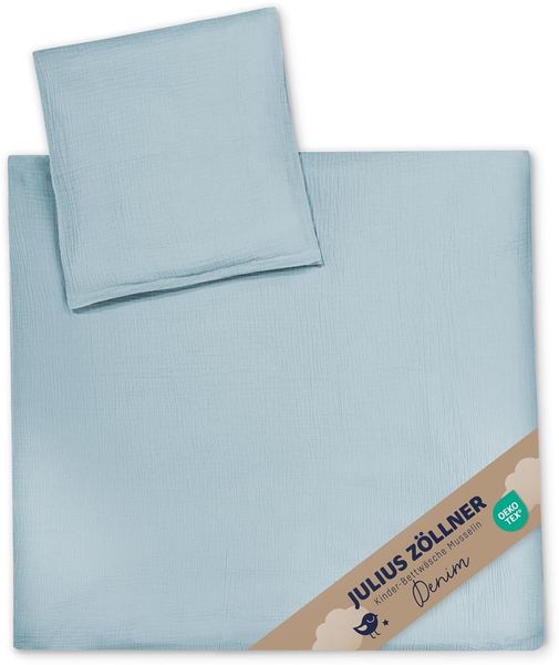 Julius Zöllner Bettwäsche Musselin denim 80/80+35/40