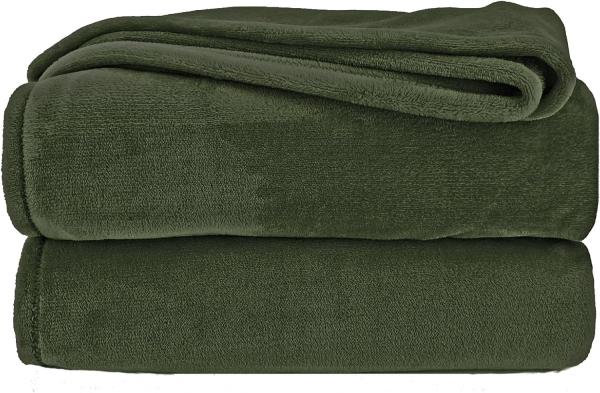 Wohndecke Premium Super Soft Flanell Kuscheldecke Sofadecke, heimtexland, super weich und flauschig, Allergiker geeignet, atmungsaktiv