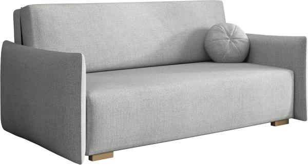 Sofa Viva Glov IV mit Schlaffunktion, 3 Sitzer Schlafsofa mit Bettkasten (Farbe: Soul 16)