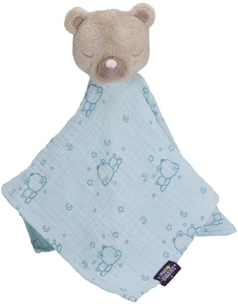 Sterntaler Baby Unisex Schmusetuch Kuscheltuch Kleiner Bär - Kuscheltuch Baby, Musselin Kuscheltuch, Schmusetuch - helltürkis