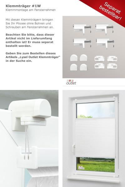 Lysel - Qualitätsplissee Crush Tageslicht weiß - Plissee in der Größe (Bx H) 70cm * 130cm Bild 9