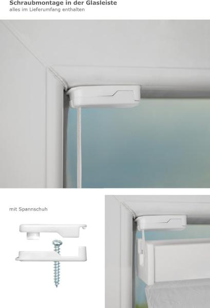 Lysel - Qualitätsplissee Crush Tageslicht weiß - Plissee in der Größe (Bx H) 70cm * 130cm Bild 3