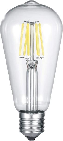 E27 Filament LED - 6 Watt, 600 Lumen, warmweiß, Ø6,4cm - nicht dimmbar