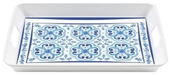 Guzzini Tablett mit Griffen rechteckig 47x34 cm Blues