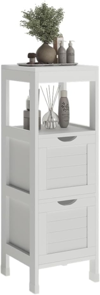 Midischrank Vilda Weiß 30 x 89 cm mit 2 Schubkästen Vicco Bild 5