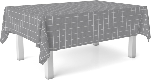 Martina Home Tischdecke, Wachstuch, quadratisch, grau, 200x140 cm Bild 3