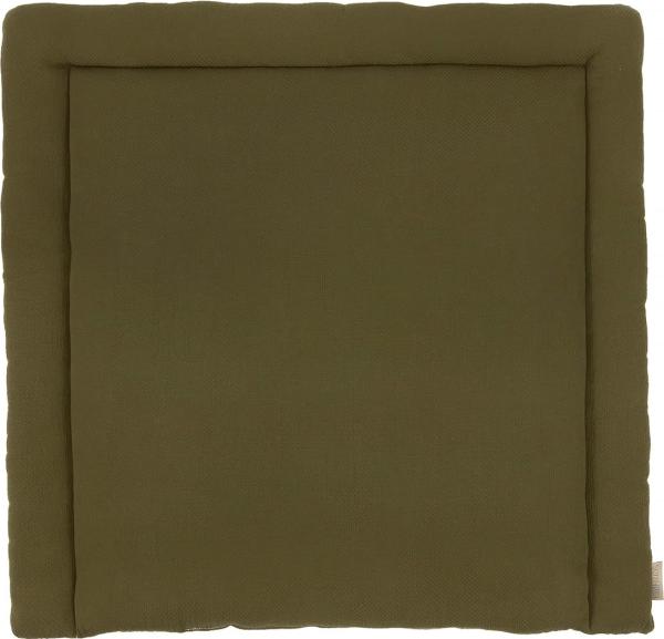 KraftKids Wickelauflage in Doppelkrepp Grün Herbstgrün, Wickelunterlage 75x70 cm (BxT), Wickelkissen Bild 1