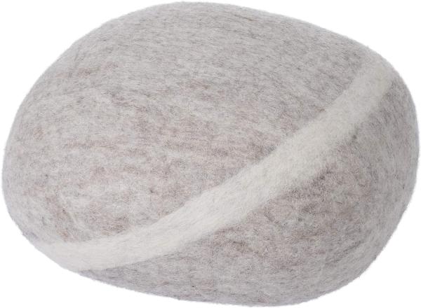 myfelt Hocker Pouf Béla Kieselstein Filz Beige (S) A-KS-017-S