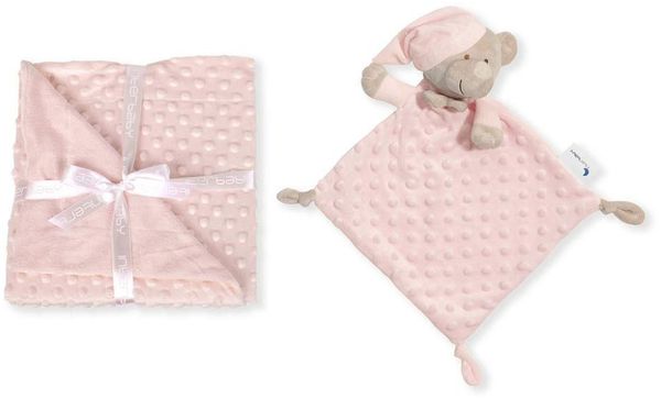 decke und Kuscheldecke 110x80 cm Fleece rosa Bild 8