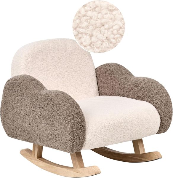 Kinderschaukelstuhl Wolke SKARE Bouclé Beige