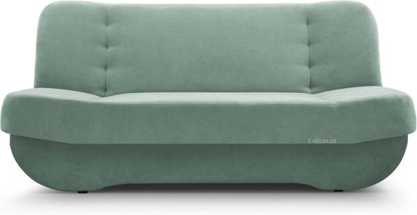 MOEBLO Schlafsofa Pafos, Sofa Kippsofa Klappsofa Click-Clack, Couch Polstermöbel Sitzmöbel Wohnzimmermöbel 2-Sitzer-Sofa Stoffsofa, mit Relaxfunktion