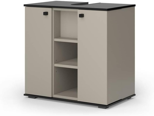 Waschbeckenunterschrank Joli Greige 60 x 59 cm mit 2 Türen Vicco Bild 1