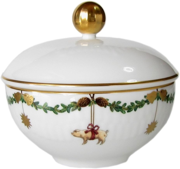 Royal Copenhagen Starfluted Christmas Zuckerdose mit Deckel 39 cl Bild 1