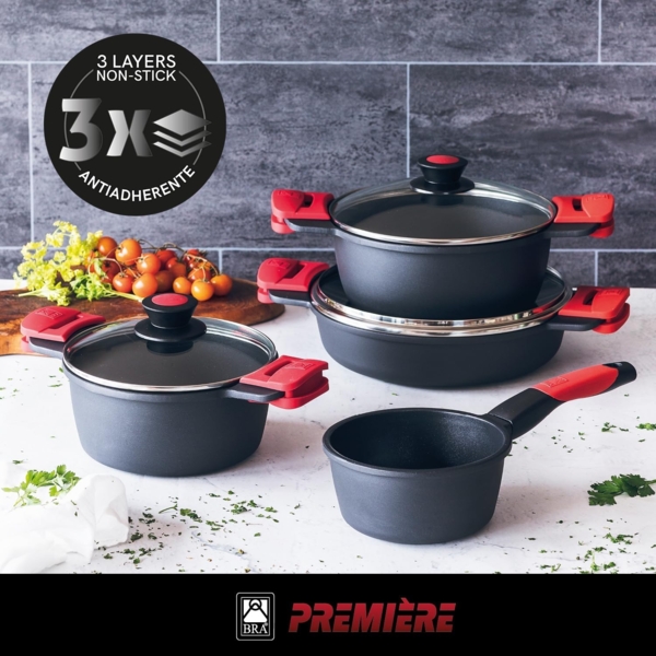 Kasserolle mit Glasabdeckung BRA Premiere A4105 Bild 2