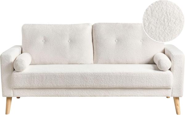 2-Sitzer Sofa Teddy-Optik cremeweiß KALMAR