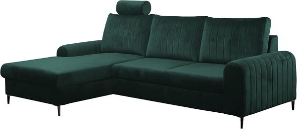 Ecksofa Lokoni (Farbe: Velluto 27, Seite: Links)