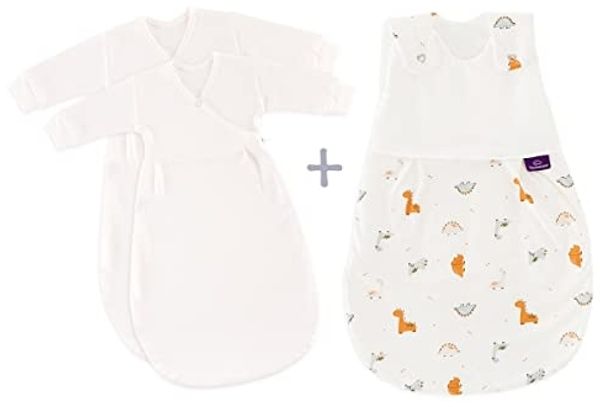 Träumeland Babyschlafsack LIEBMICH 3-teilig Set Dinolino Größe 50/56