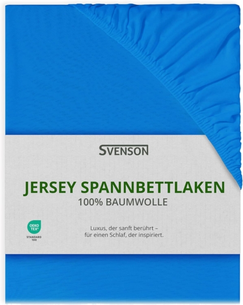 NatureMark Spannbettlaken WASSERBETT Jersey Spannbettlaken, Baumwollmischung, Gummizug: rundum, Baumwolle mit Elasthan, sehr robust, 180x200 – 200x220 cm +40 cm Steg