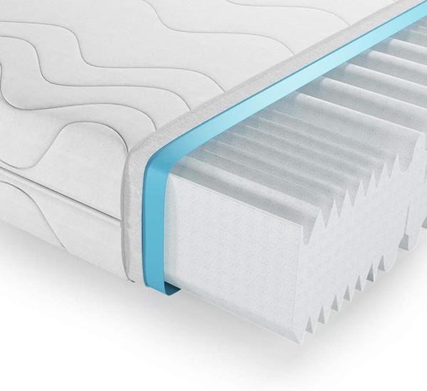 Kaltschaummatratze Weiß 180 x 200 cm 20cm Höhe Vitalispa Bild 6