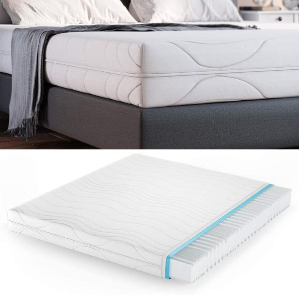 Kaltschaummatratze Weiß 180 x 200 cm 20cm Höhe Vitalispa Bild 4