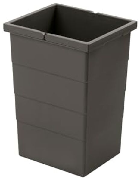 HAILO 1138999 Inneneimer 13 Liter in dunkelgrau für Abfallsorter CARGO / Eimer / Ersatzeimer / Abfalleimer