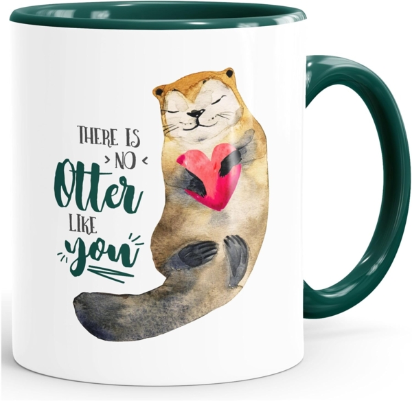 MoonWorks Tasse ''Kaffeetasse Geschenk Tasse There is no otter like you Liebe Spruch Love Quote lustig verliebt Freund Freundin MoonWorks''