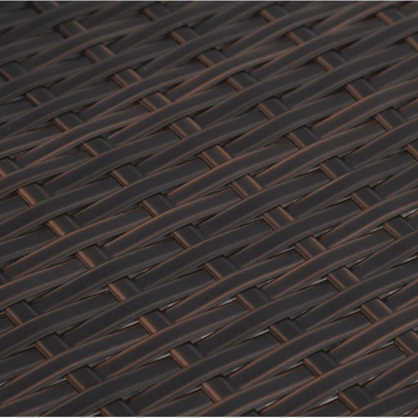 vidaXL 12-tlg. Garten-Sofagarnitur mit Kissen Braun Poly Rattan 3250262 Bild 9