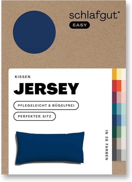 Schlafgut Kissenbezug EASY Jersey, (1 Stück), Kissenhülle mit Reißverschluss, weich und saugfähig, Kissenbezug