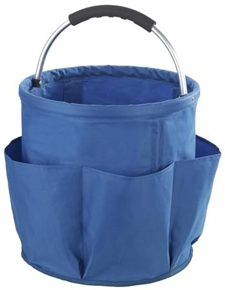 Maximex Organizer Universal-Reinigungs-Caddy Modell HERKULES (1 St), großes Hauptfach für Reinigungsmittel, 5 Außentaschen, faltbar, 34 l