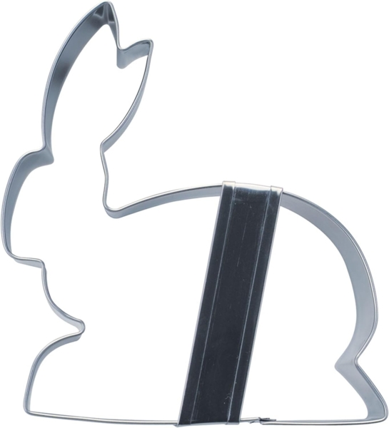 Städter Ausstecher Edelstahl Hase liegend 9 cm