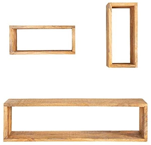 riess-ambiente Wandregal HEMINGWAY 94cm natur, aus Massivholz