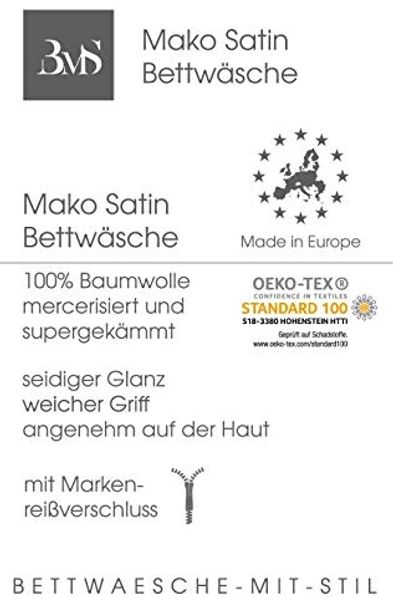 Mako Satin / Baumwollsatin Nackenrollen Bezug uni / einfarbig Jeans Blau 15x40 cm mit Bändern Bild 7