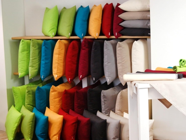 Kissenhülle ca. 50x50 cm 100% Baumwolle natur beties "Farbenspiel" Bild 2