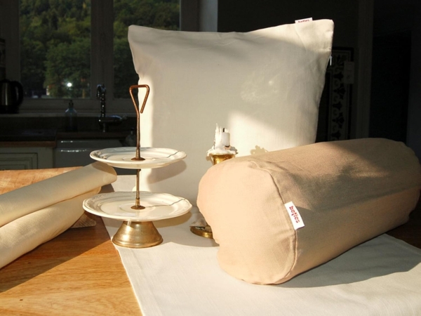 Kissenhülle ca. 50x50 cm 100% Baumwolle natur beties "Farbenspiel" Bild 3