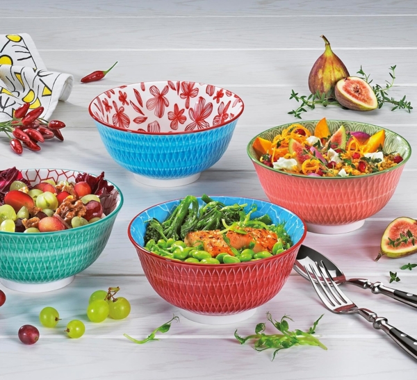 Cilio Bowl AMICI Rauten Türkis 15,5 Cm Bild 2