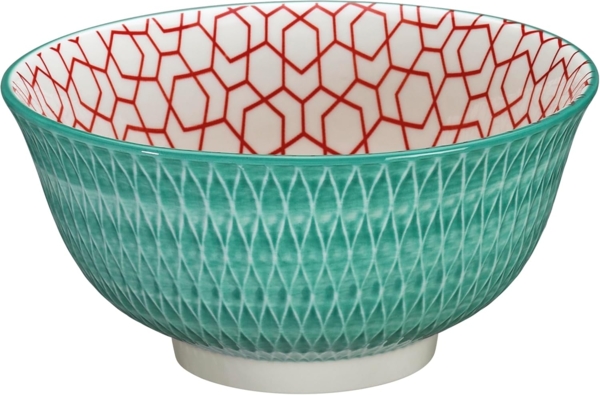 Cilio Bowl AMICI Rauten Türkis 15,5 Cm Bild 1