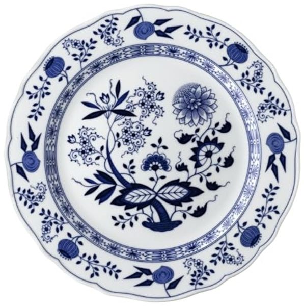 Platzteller 31 cm Fahne Blau Zwiebelmuster Hutschenreuther Platzteller - Mikrowelle geeignet, Spülmaschinenfest