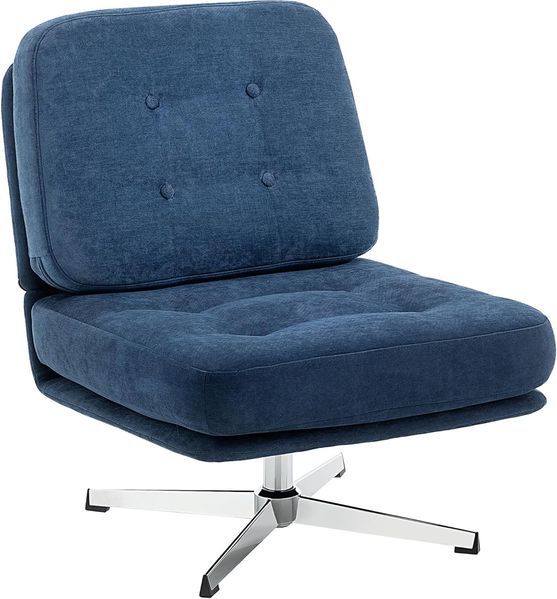 HOMCOM Relaxsessel breiter Loungesessel (Moderner Polsterstuhl, 1-St, Sessel), 360° drehbar, extra breiter Sitz