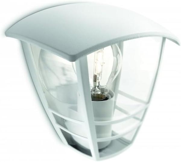 Philips Creek wall lantern white 1x60W 230V