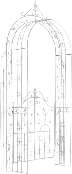 CLP Rosenbogen Grenada mit Tor,antik weiß Bild 3