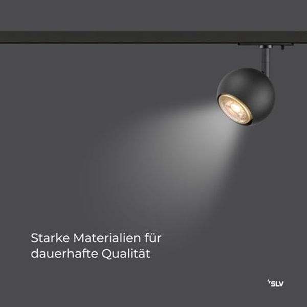 SLV LIGHT EYE® 90, 1~ Spot, rund, GU10, 1x max. 6W, matt schwarz - Leuchten mit 1 Phasen Adapter Bild 5