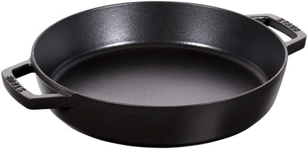 Staub Staub Gusseisen-Bratpfanne mit zwei Griffen 20 cm, schwarz 405116590