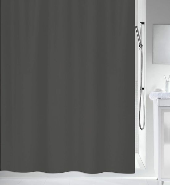 spirella Duschvorhang PRIMO Breite 120 cm, Anti-Schimmel Textil-Duschvorhang, Polyester, 120x200 cm, waschbar