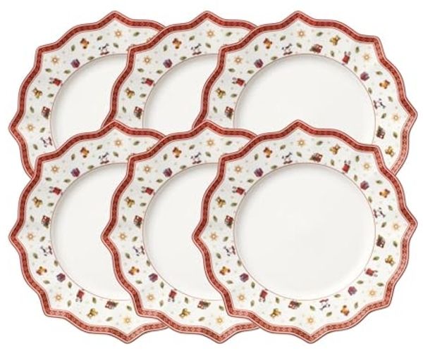 Villeroy & Boch Speiseteller Toy's Delight Speiseteller weiss 29 cm Set6