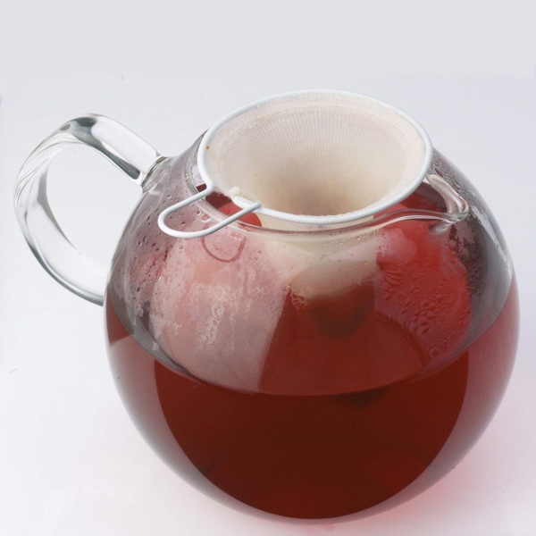 WESTMARK Teesieb 3 Stück, Ø 9 cm, für je 4 Tassen, Baumwolle, Weiß, Teenetze, Baumwolle, Edelstahl 18/8 Bild 5